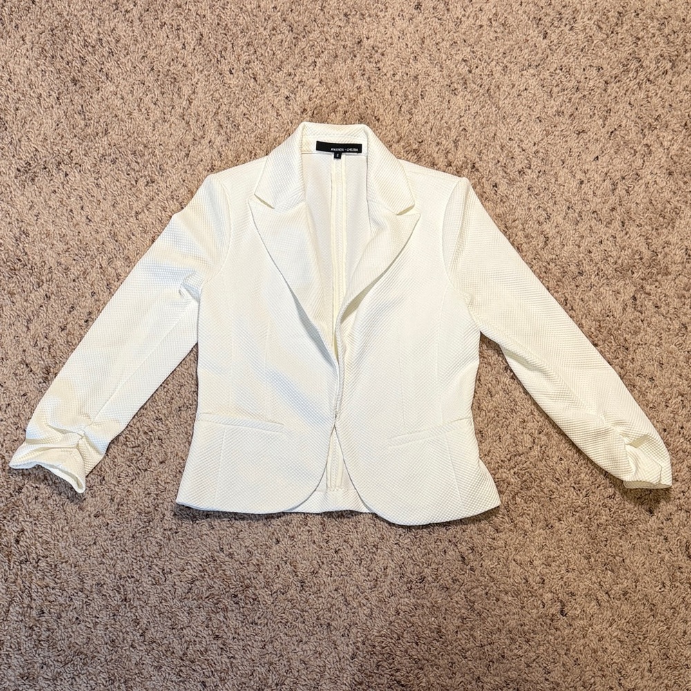 Amanda & Chelsea Elegant Ivory Blazer